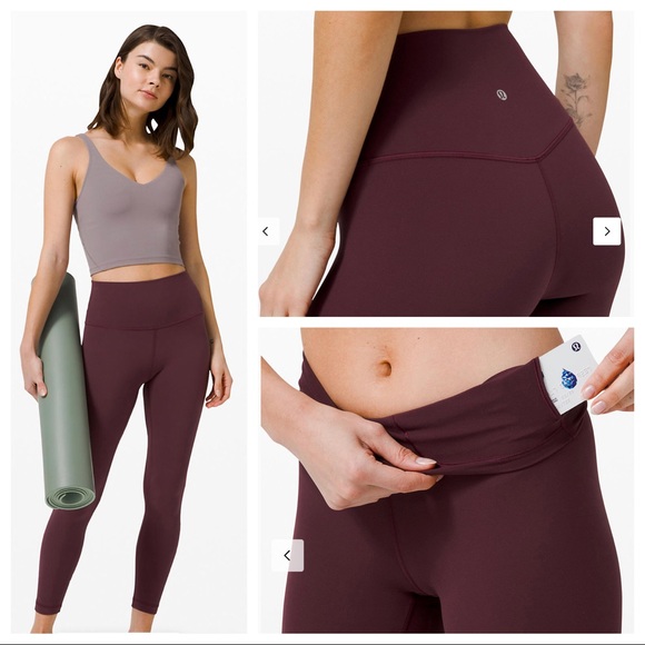 lululemon athletica Pants - Lululemon Align 25” Plum 6